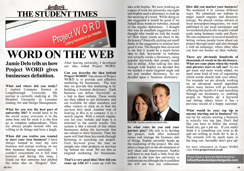 Students Business Directory Success