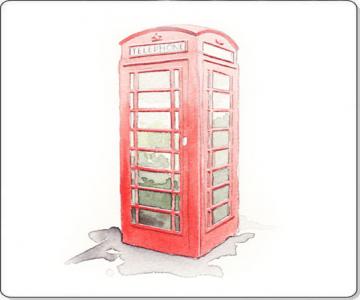 watercolour Phone box