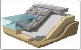 Sea defence illustration