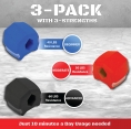 Jawline Exercise Ball - Jaw Exerciser 3 Pack with 3 Strengths Jawline Toner Exerciser for Men and Women